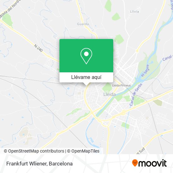 Mapa Frankfurt Wliener