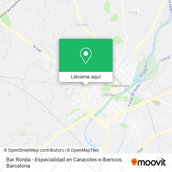 Mapa Bar Ronda - Especialidad en Caracoles e Ibericos