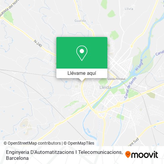 Mapa Enginyeria D'Automatitzacions I Telecomunicacions