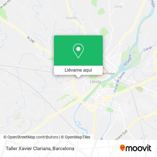 Mapa Taller Xavier Clariana