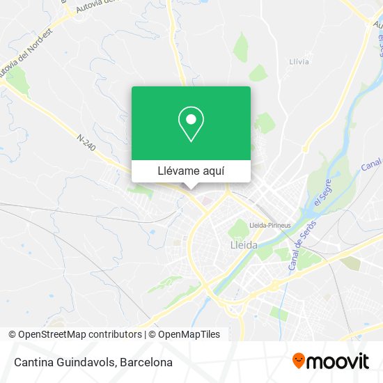Mapa Cantina Guindavols