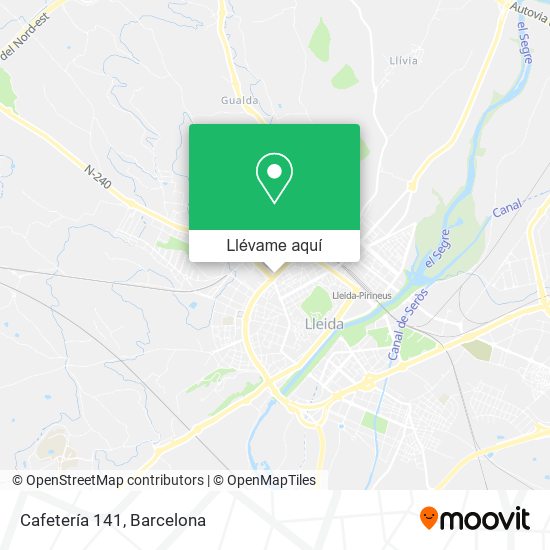 Mapa Cafetería 141