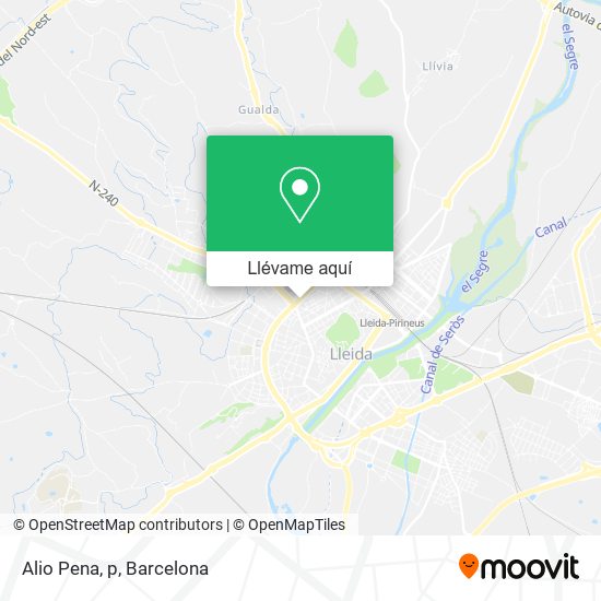 Mapa Alio Pena, p
