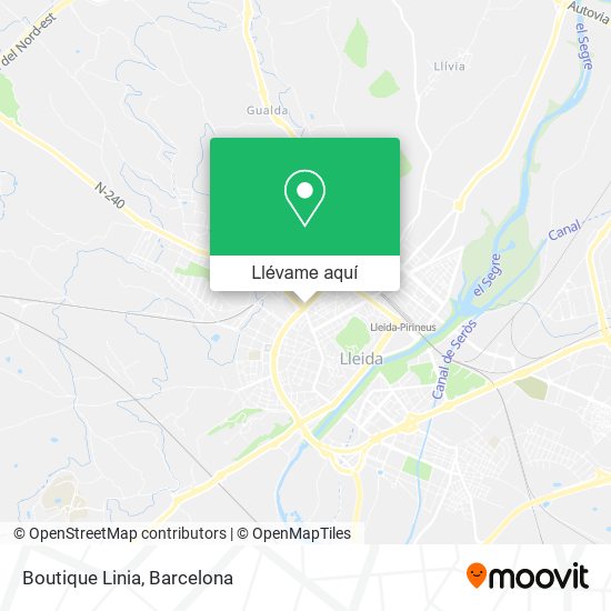 Mapa Boutique Linia