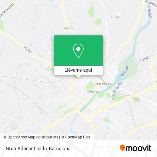 Mapa Grup Adanur Lleida