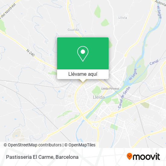 Mapa Pastisseria El Carme