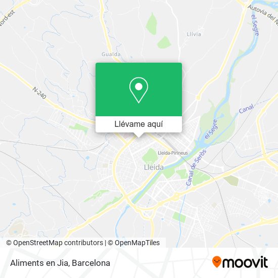 Mapa Aliments en Jia