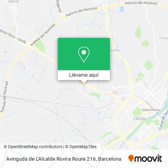 Mapa Avinguda de L'Alcalde Rovira Roure 216