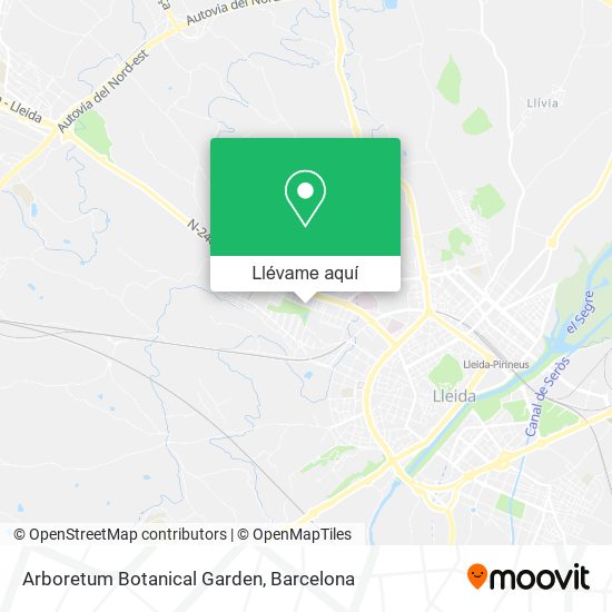 Mapa Arboretum Botanical Garden