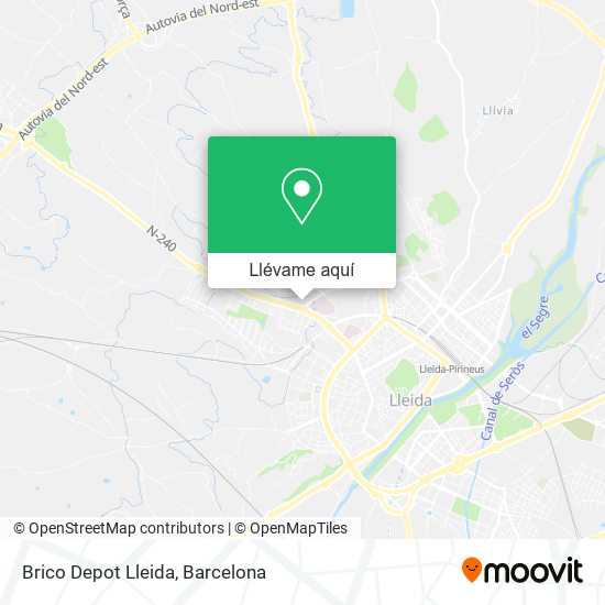 Mapa Brico Depot Lleida