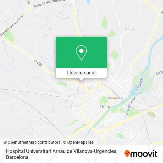 Mapa Hospital Universitari Arnau de Vilanova-Urgències
