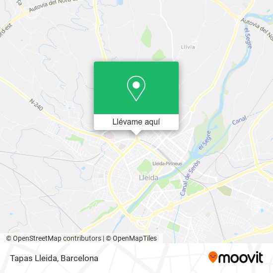 Mapa Tapas Lleida