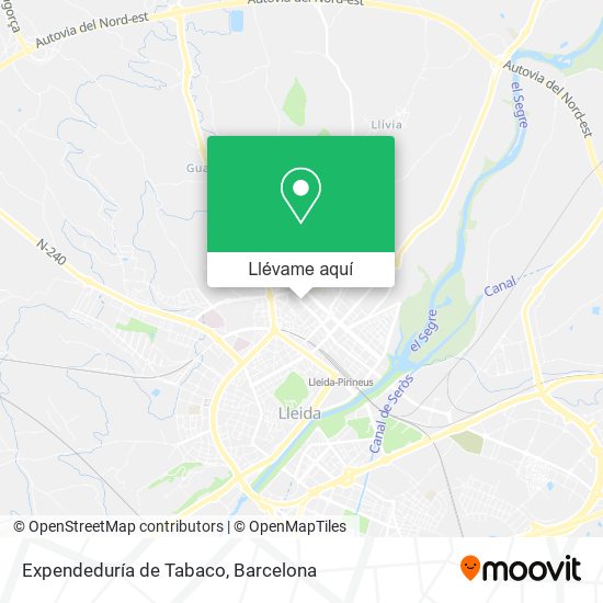 Mapa Expendeduría de Tabaco