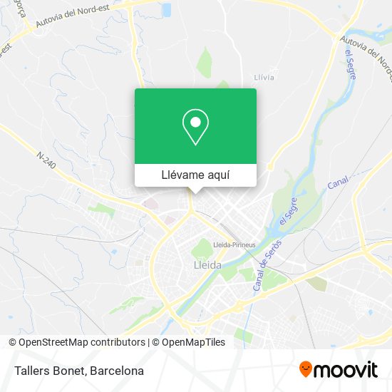 Mapa Tallers Bonet