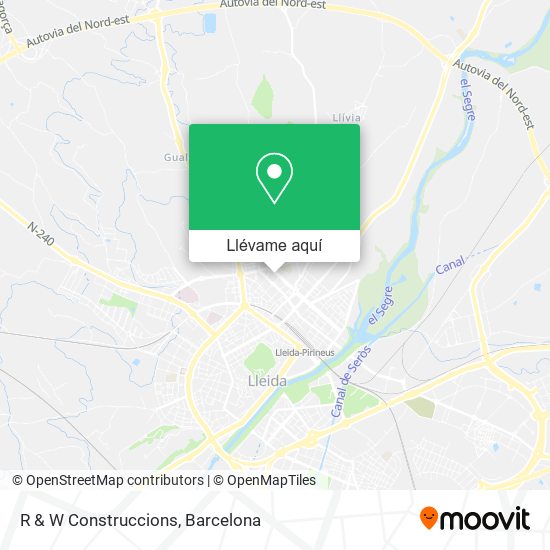 Mapa R & W Construccions