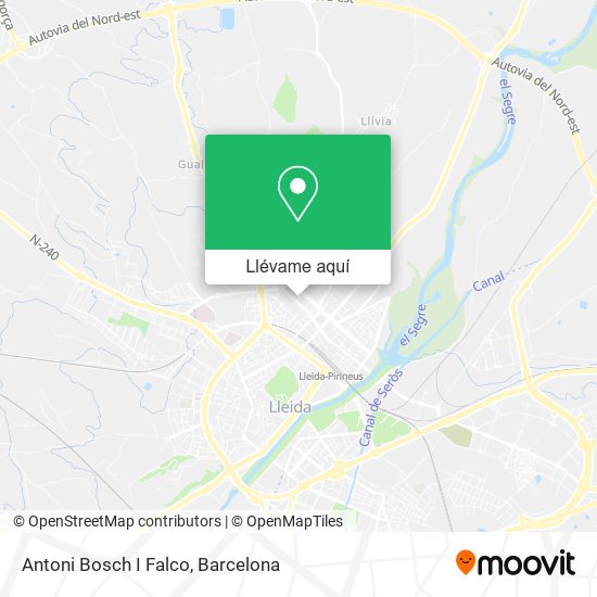 Mapa Antoni Bosch I Falco