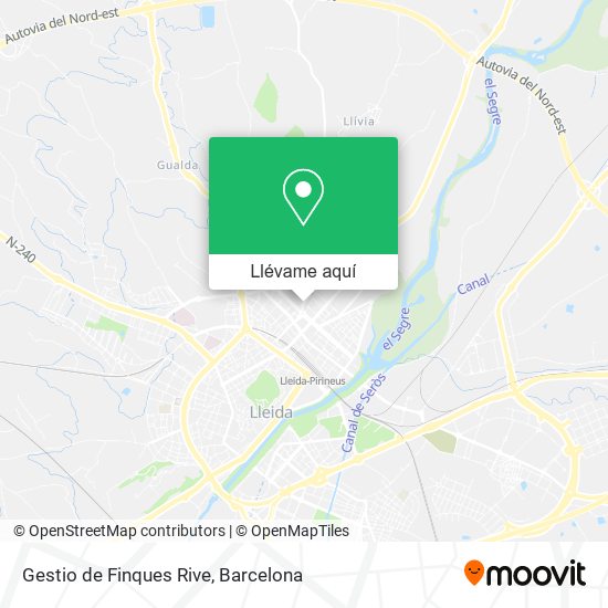 Mapa Gestio de Finques Rive