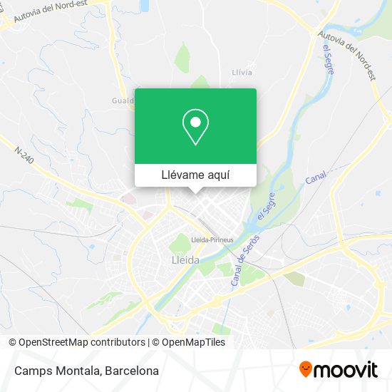Mapa Camps Montala