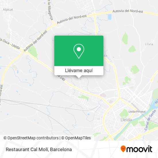 Mapa Restaurant Cal Molí