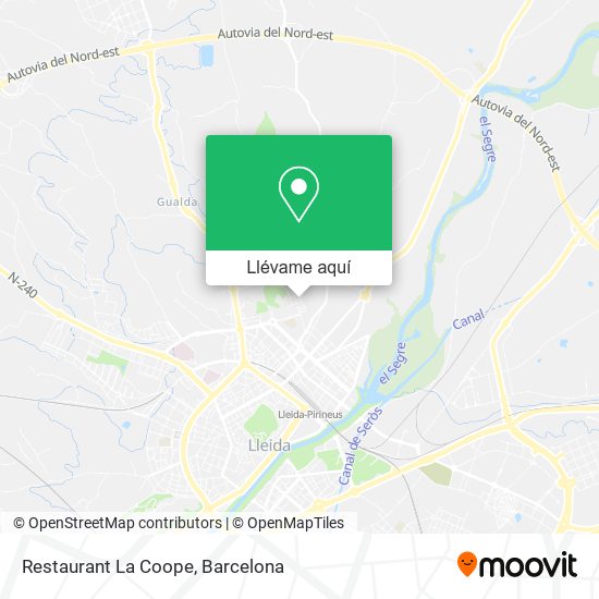 Mapa Restaurant La Coope