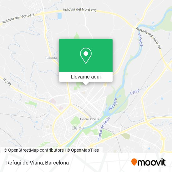 Mapa Refugi de Viana