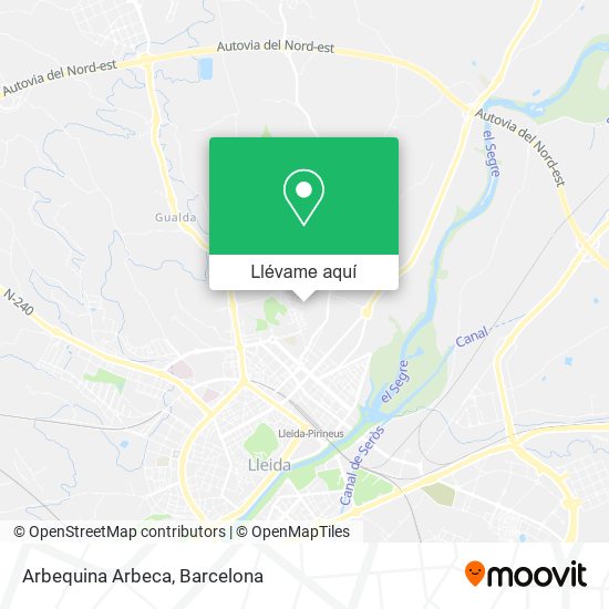Mapa Arbequina Arbeca