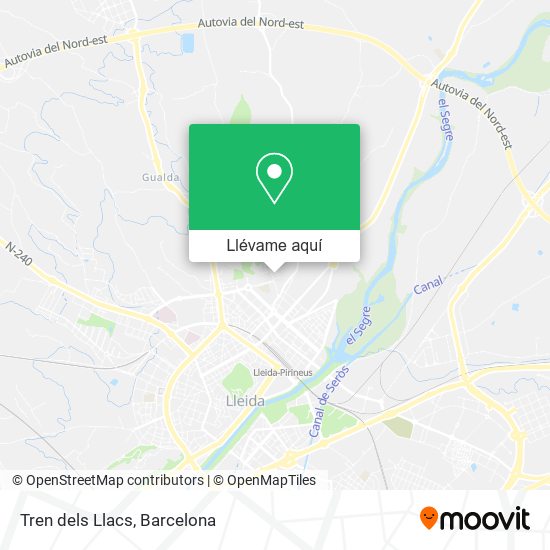 Mapa Tren dels Llacs