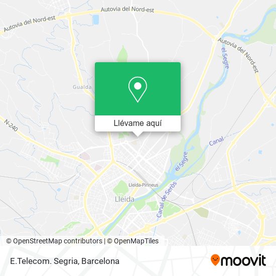 Mapa E.Telecom. Segria