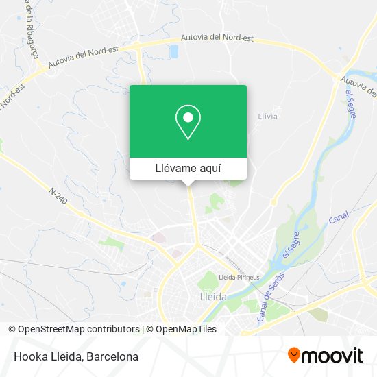 Mapa Hooka Lleida