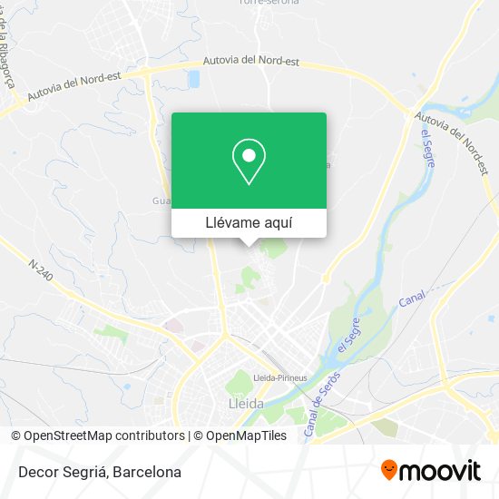 Mapa Decor Segriá