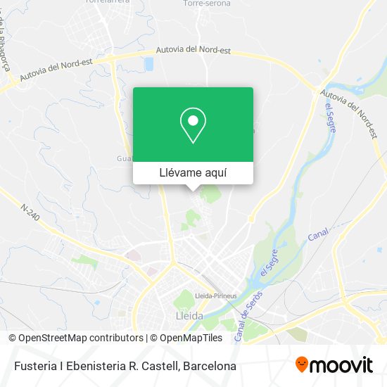 Mapa Fusteria I Ebenisteria R. Castell