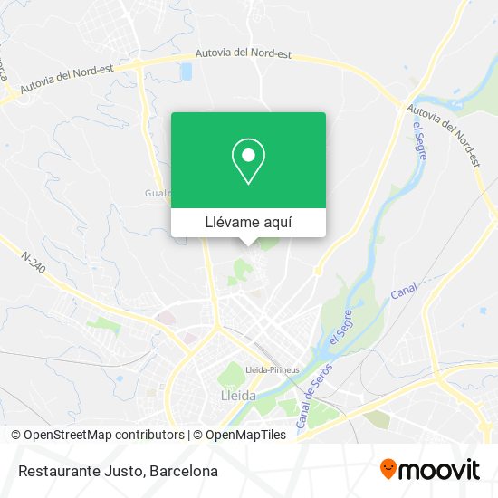 Mapa Restaurante Justo
