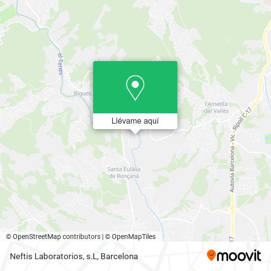 Mapa Neftis Laboratorios, s.L