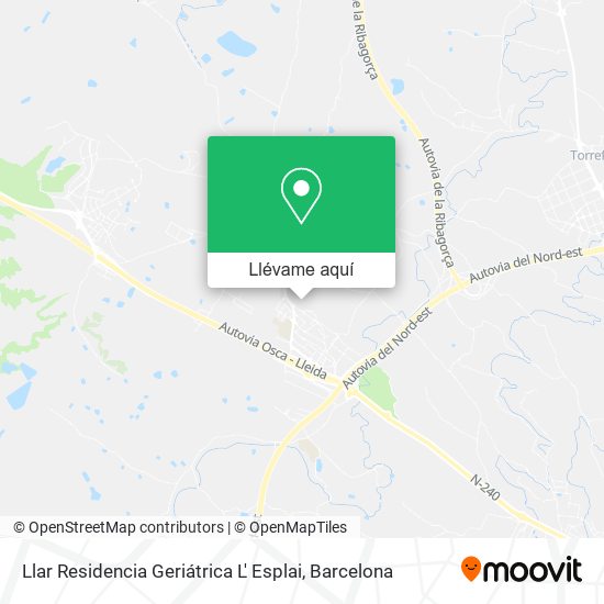 Mapa Llar Residencia Geriátrica L' Esplai