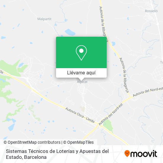 Mapa Sistemas Técnicos de Loterías y Apuestas del Estado