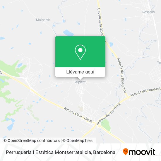 Mapa Perruqueria I Estética Montserratalicia
