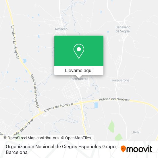 Mapa Organización Nacional de Ciegos Españoles Grupo