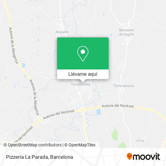 Mapa Pizzeria La Parada