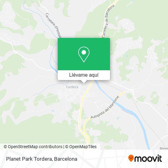 Mapa Planet Park Tordera