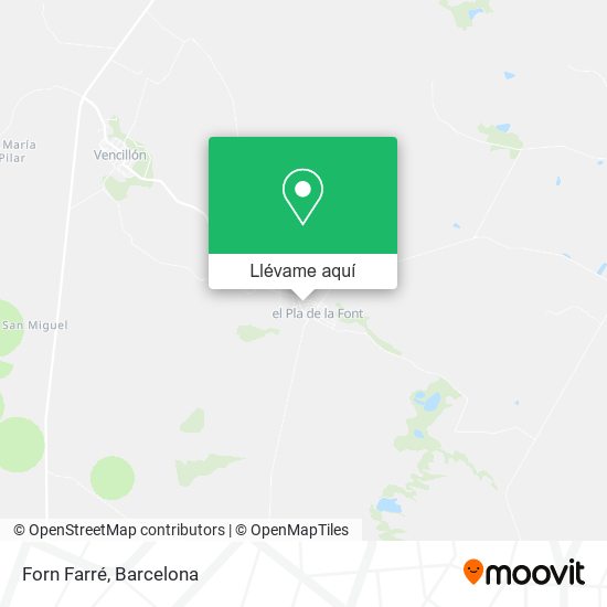 Mapa Forn Farré