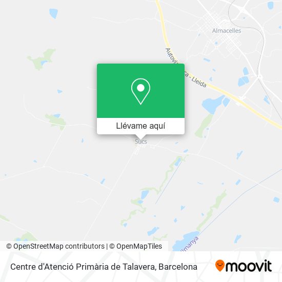 Mapa Centre d'Atenció Primària de Talavera