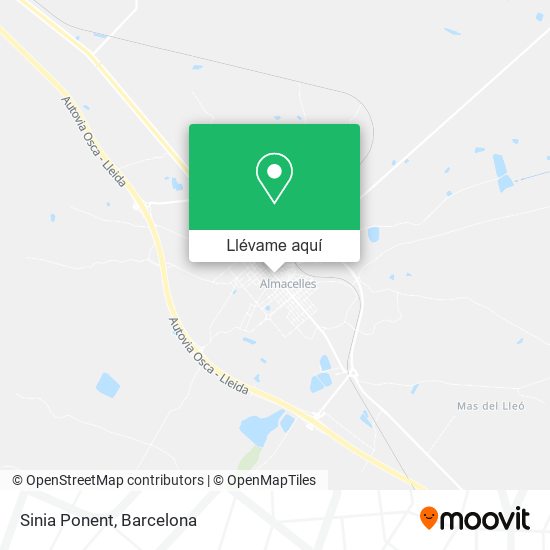 Mapa Sinia Ponent