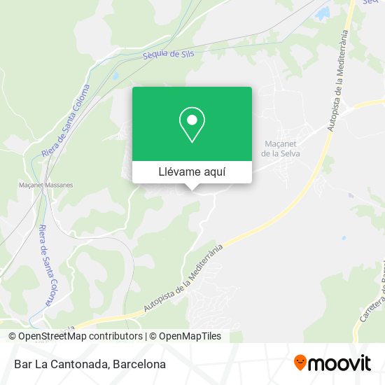 Mapa Bar La Cantonada