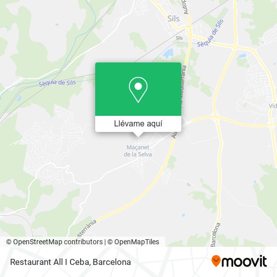 Mapa Restaurant All I Ceba