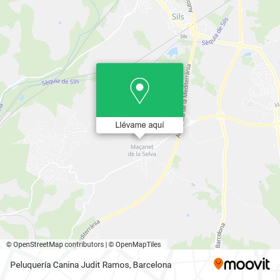 Mapa Peluquería Canina Judit Ramos