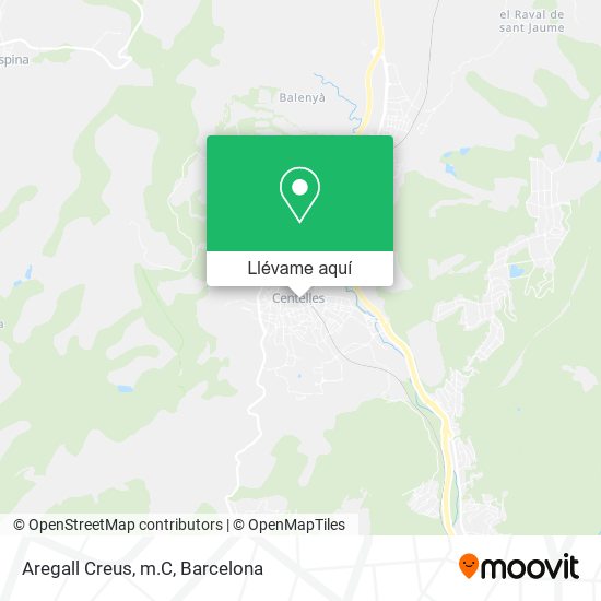 Mapa Aregall Creus, m.C
