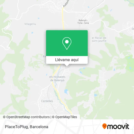 Mapa PlaceToPlug