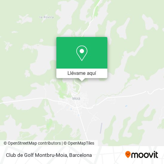 Mapa Club de Golf Montbru-Moia