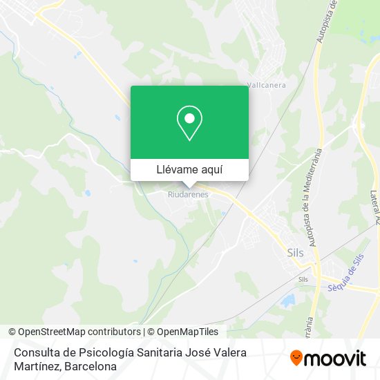 Mapa Consulta de Psicología Sanitaria José Valera Martínez