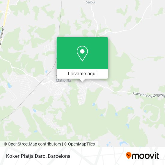 Mapa Koker Platja Daro